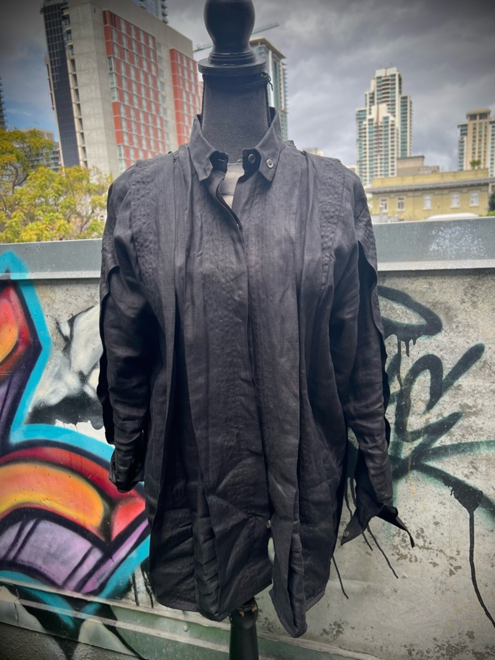 Avant Garde Brazilian Designer Linen Shirt